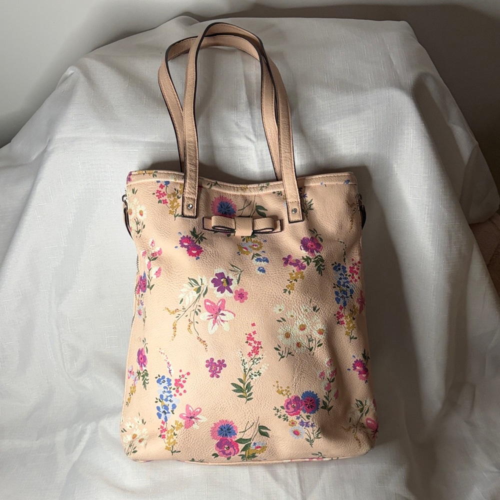 Candies Pink Floral Tote Bag GUC